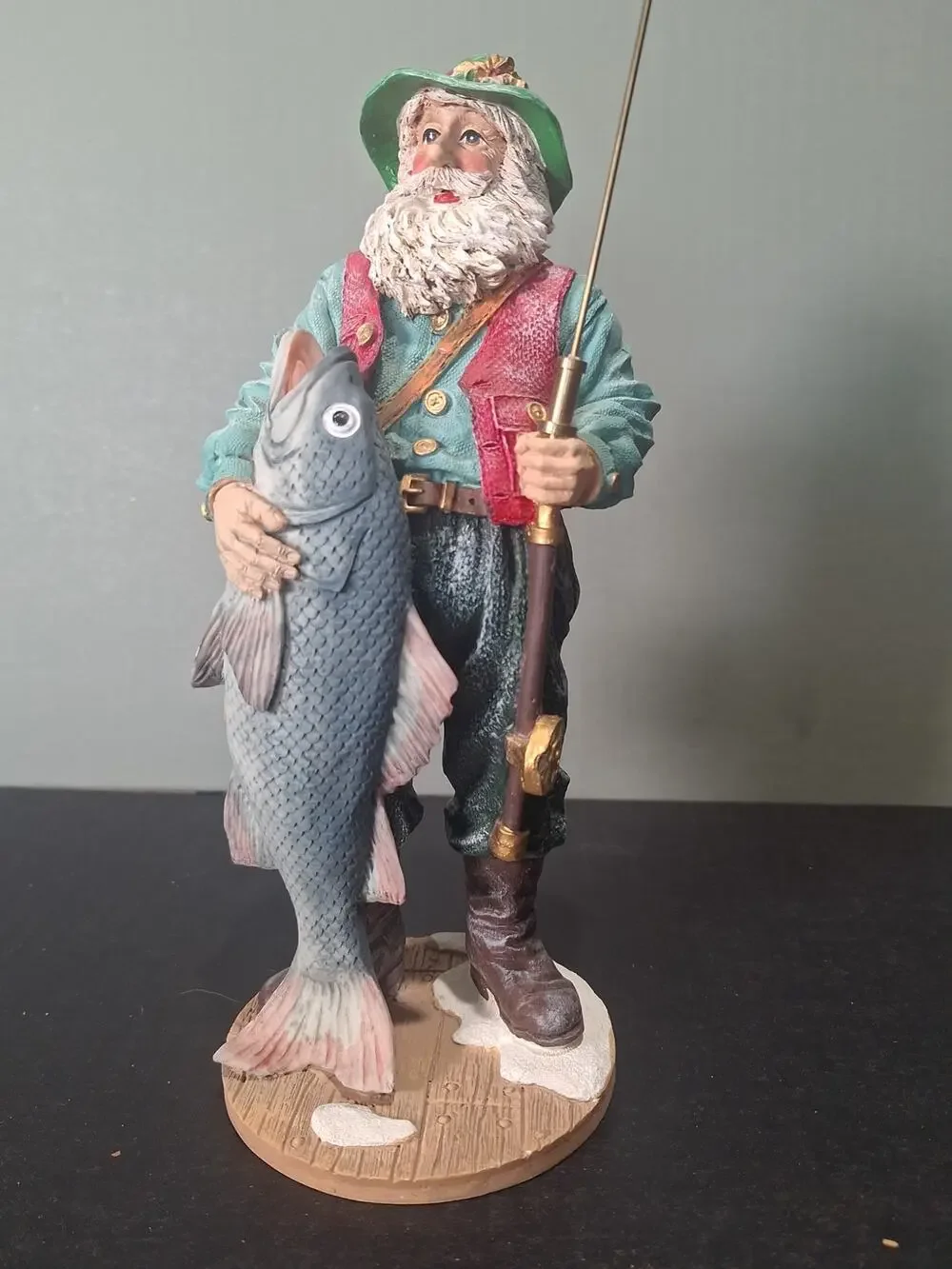 Vintage Jaimy Fisherman Figurine 9.5